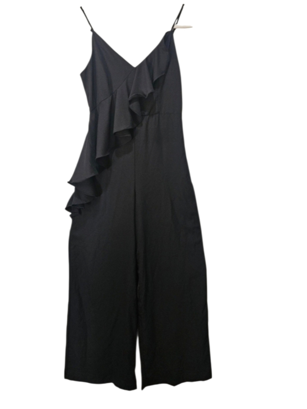 Do+Be Wide Leg Ruffle Black Whimsigoth Jumpsuit Medium